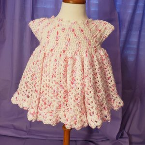 White and Candied Pink Crochet Dress.jpg
